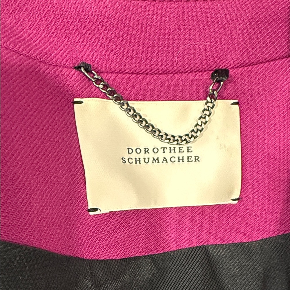 Dorothee Schumacher fuscia crop military jacket - Picture 10 of 14